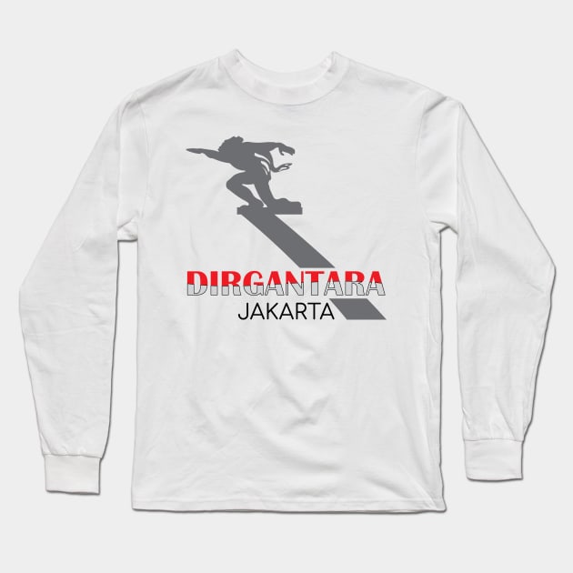 Dirgantara Statue - 03 Long Sleeve T-Shirt by SanTees